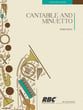 Cantabile and Minuetto Concert Band sheet music cover